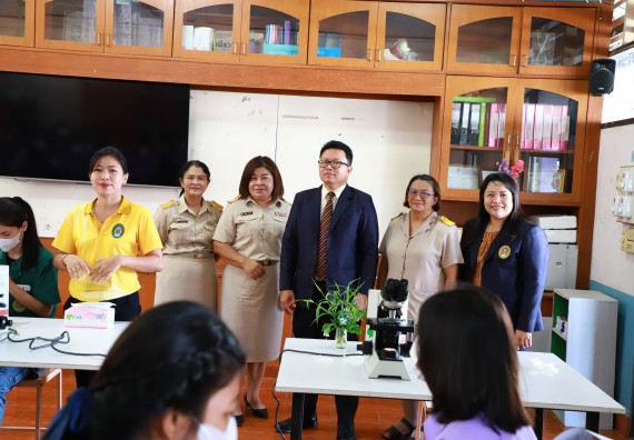 คณะวิทยาศาสตร์และเทคโนโลยี จัดค่ายวิทยาศาสตร์สัญจร ปีการศึกษา 2566  โรงเรียนขาณุวิทยา