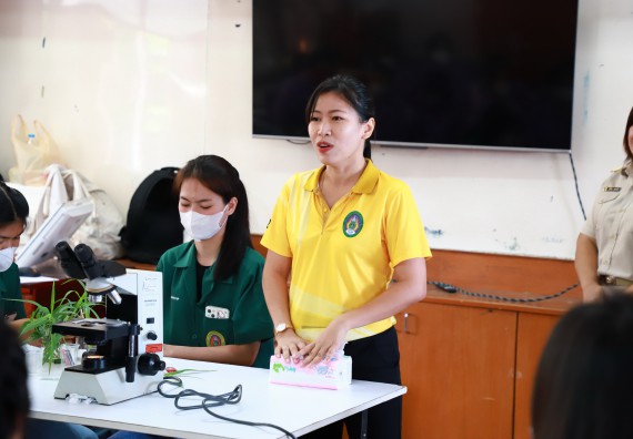 คณะวิทยาศาสตร์และเทคโนโลยี จัดค่ายวิทยาศาสตร์สัญจร ปีการศึกษา 2566  โรงเรียนขาณุวิทยา