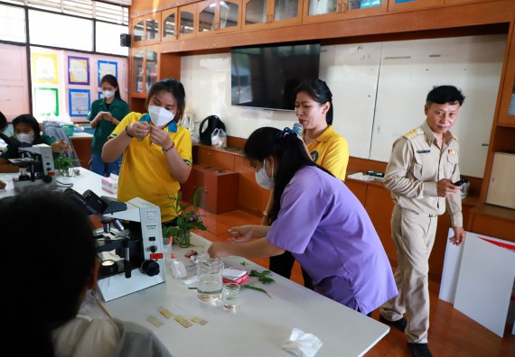 คณะวิทยาศาสตร์และเทคโนโลยี จัดค่ายวิทยาศาสตร์สัญจร ปีการศึกษา 2566  โรงเรียนขาณุวิทยา