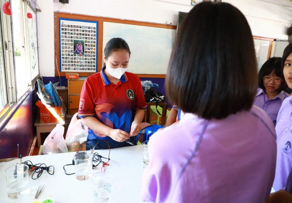 คณะวิทยาศาสตร์และเทคโนโลยี จัดค่ายวิทยาศาสตร์สัญจร ปีการศึกษา 2566  โรงเรียนขาณุวิทยา