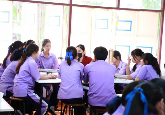 คณะวิทยาศาสตร์และเทคโนโลยี จัดค่ายวิทยาศาสตร์สัญจร ปีการศึกษา 2566  โรงเรียนขาณุวิทยา