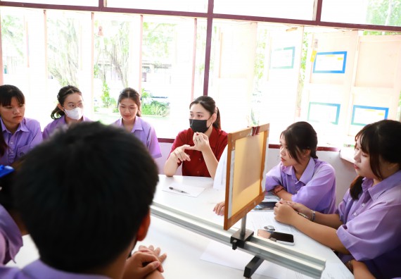 คณะวิทยาศาสตร์และเทคโนโลยี จัดค่ายวิทยาศาสตร์สัญจร ปีการศึกษา 2566  โรงเรียนขาณุวิทยา