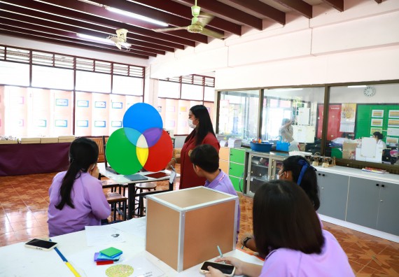 คณะวิทยาศาสตร์และเทคโนโลยี จัดค่ายวิทยาศาสตร์สัญจร ปีการศึกษา 2566  โรงเรียนขาณุวิทยา