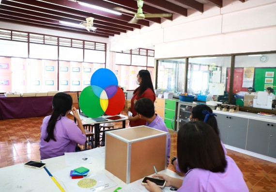 คณะวิทยาศาสตร์และเทคโนโลยี จัดค่ายวิทยาศาสตร์สัญจร ปีการศึกษา 2566  โรงเรียนขาณุวิทยา