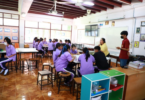 คณะวิทยาศาสตร์และเทคโนโลยี จัดค่ายวิทยาศาสตร์สัญจร ปีการศึกษา 2566  โรงเรียนขาณุวิทยา