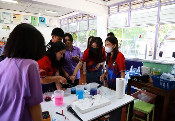 คณะวิทยาศาสตร์และเทคโนโลยี จัดค่ายวิทยาศาสตร์สัญจร ปีการศึกษา 2566  โรงเรียนขาณุวิทยา