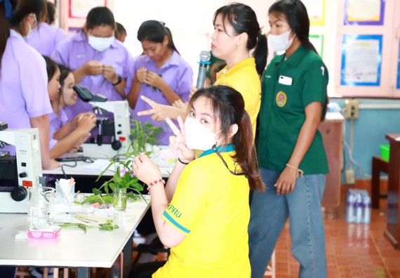 คณะวิทยาศาสตร์และเทคโนโลยี จัดค่ายวิทยาศาสตร์สัญจร ปีการศึกษา 2566  โรงเรียนขาณุวิทยา