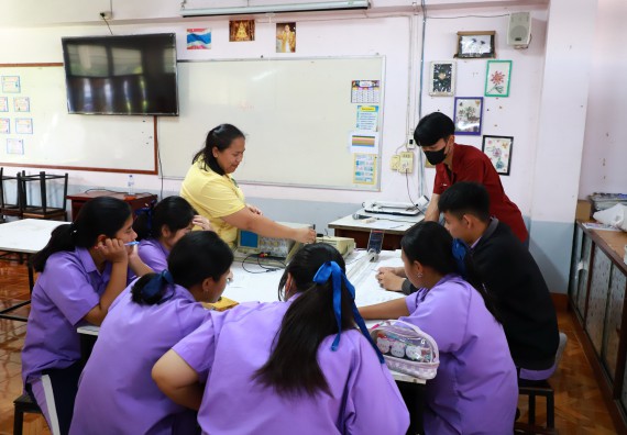 คณะวิทยาศาสตร์และเทคโนโลยี จัดค่ายวิทยาศาสตร์สัญจร ปีการศึกษา 2566  โรงเรียนขาณุวิทยา