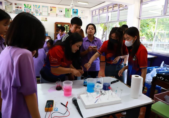 คณะวิทยาศาสตร์และเทคโนโลยี จัดค่ายวิทยาศาสตร์สัญจร ปีการศึกษา 2566  โรงเรียนขาณุวิทยา