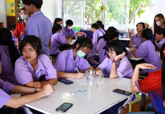 คณะวิทยาศาสตร์และเทคโนโลยี จัดค่ายวิทยาศาสตร์สัญจร ปีการศึกษา 2566  โรงเรียนขาณุวิทยา