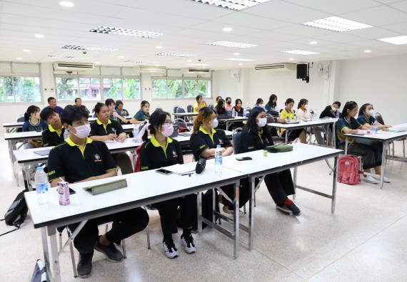 ภาพกิจกรรม  ศูนย์วิทยาศาสตร์และวิทยาศาสตร์ประยุกต์ คณะวิทยาศาสตร์และเทคโนโลยี จัดอบรมเชิงปฏิบัติการการอบรมดับเพลิงขั้นต้นและความปลอดภัยในห้องปฏิบัติการ
