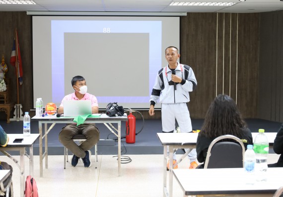 ภาพกิจกรรม  ศูนย์วิทยาศาสตร์และวิทยาศาสตร์ประยุกต์ คณะวิทยาศาสตร์และเทคโนโลยี จัดอบรมเชิงปฏิบัติการการอบรมดับเพลิงขั้นต้นและความปลอดภัยในห้องปฏิบัติการ