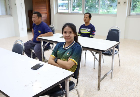 ภาพกิจกรรม  ศูนย์วิทยาศาสตร์และวิทยาศาสตร์ประยุกต์ คณะวิทยาศาสตร์และเทคโนโลยี จัดอบรมเชิงปฏิบัติการการอบรมดับเพลิงขั้นต้นและความปลอดภัยในห้องปฏิบัติการ