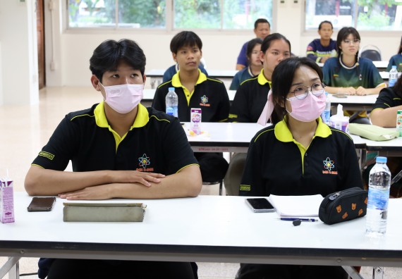 ภาพกิจกรรม  ศูนย์วิทยาศาสตร์และวิทยาศาสตร์ประยุกต์ คณะวิทยาศาสตร์และเทคโนโลยี จัดอบรมเชิงปฏิบัติการการอบรมดับเพลิงขั้นต้นและความปลอดภัยในห้องปฏิบัติการ