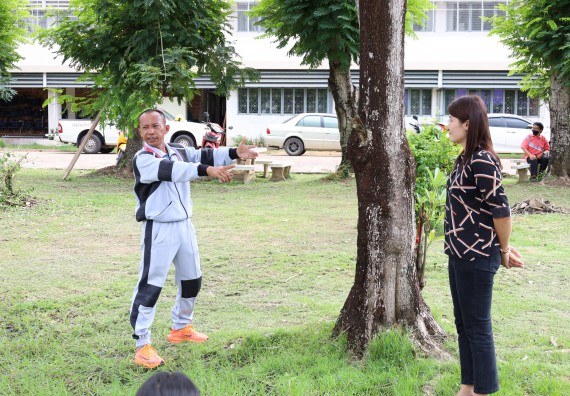 ภาพกิจกรรม  ศูนย์วิทยาศาสตร์และวิทยาศาสตร์ประยุกต์ คณะวิทยาศาสตร์และเทคโนโลยี จัดอบรมเชิงปฏิบัติการการอบรมดับเพลิงขั้นต้นและความปลอดภัยในห้องปฏิบัติการ