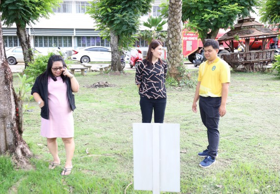 ภาพกิจกรรม  ศูนย์วิทยาศาสตร์และวิทยาศาสตร์ประยุกต์ คณะวิทยาศาสตร์และเทคโนโลยี จัดอบรมเชิงปฏิบัติการการอบรมดับเพลิงขั้นต้นและความปลอดภัยในห้องปฏิบัติการ