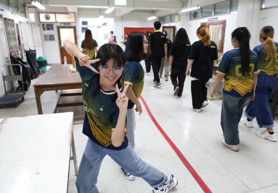 ภาพกิจกรรม  ศูนย์วิทยาศาสตร์และวิทยาศาสตร์ประยุกต์ คณะวิทยาศาสตร์และเทคโนโลยี จัดอบรมเชิงปฏิบัติการการอบรมดับเพลิงขั้นต้นและความปลอดภัยในห้องปฏิบัติการ