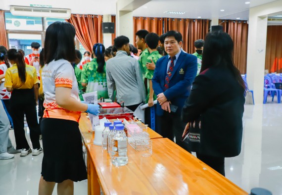 คณะวิทยาศาสตร์และเทคโนโลยี จัดค่ายวิทยาศาสตร์สัญจร ปีการศึกษา 2566  โรงเรียนระหานวิทยา 