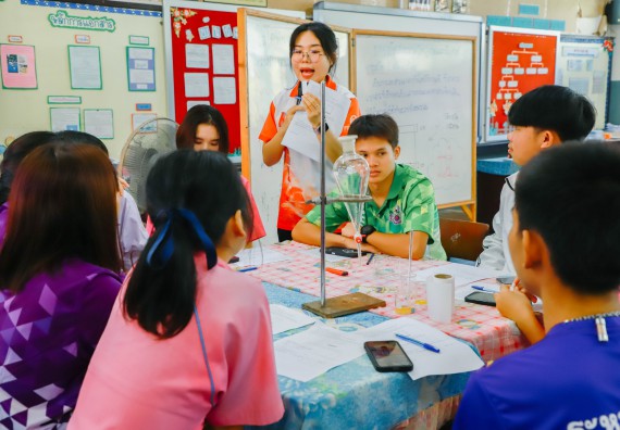 คณะวิทยาศาสตร์และเทคโนโลยี จัดค่ายวิทยาศาสตร์สัญจร ปีการศึกษา 2566  โรงเรียนระหานวิทยา 