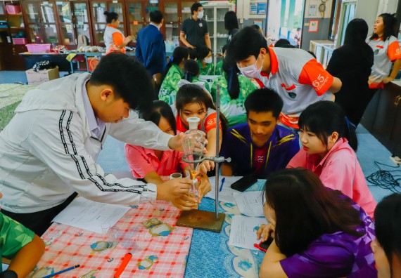 คณะวิทยาศาสตร์และเทคโนโลยี จัดค่ายวิทยาศาสตร์สัญจร ปีการศึกษา 2566  โรงเรียนระหานวิทยา 