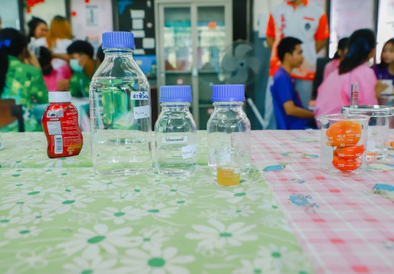 คณะวิทยาศาสตร์และเทคโนโลยี จัดค่ายวิทยาศาสตร์สัญจร ปีการศึกษา 2566  โรงเรียนระหานวิทยา 