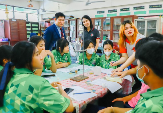 คณะวิทยาศาสตร์และเทคโนโลยี จัดค่ายวิทยาศาสตร์สัญจร ปีการศึกษา 2566  โรงเรียนระหานวิทยา 