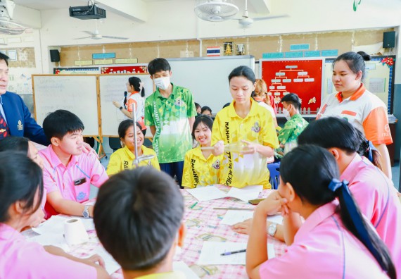 คณะวิทยาศาสตร์และเทคโนโลยี จัดค่ายวิทยาศาสตร์สัญจร ปีการศึกษา 2566  โรงเรียนระหานวิทยา 