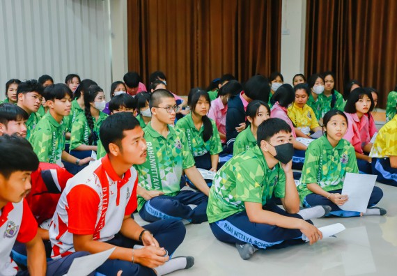 คณะวิทยาศาสตร์และเทคโนโลยี จัดค่ายวิทยาศาสตร์สัญจร ปีการศึกษา 2566  โรงเรียนระหานวิทยา 