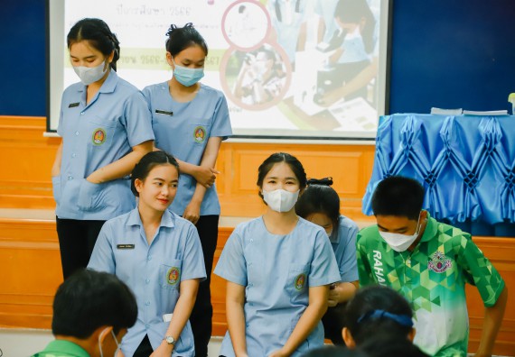 คณะวิทยาศาสตร์และเทคโนโลยี จัดค่ายวิทยาศาสตร์สัญจร ปีการศึกษา 2566  โรงเรียนระหานวิทยา 