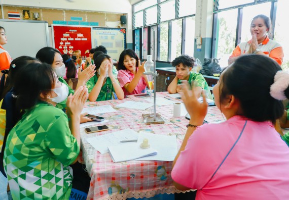 คณะวิทยาศาสตร์และเทคโนโลยี จัดค่ายวิทยาศาสตร์สัญจร ปีการศึกษา 2566  โรงเรียนระหานวิทยา 