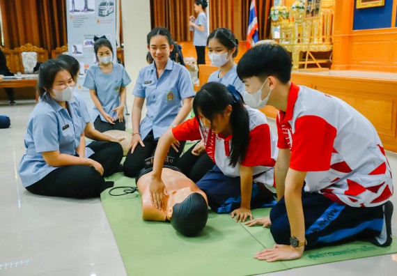 คณะวิทยาศาสตร์และเทคโนโลยี จัดค่ายวิทยาศาสตร์สัญจร ปีการศึกษา 2566  โรงเรียนระหานวิทยา 