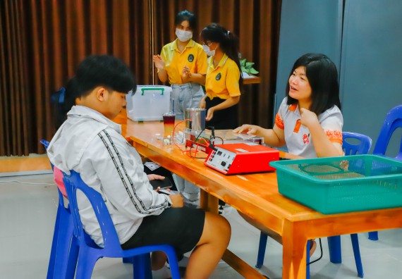 คณะวิทยาศาสตร์และเทคโนโลยี จัดค่ายวิทยาศาสตร์สัญจร ปีการศึกษา 2566  โรงเรียนระหานวิทยา 