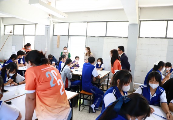 ภาพกิจกรรม  คณะวิทยาศาสตร์และเทคโนโลยี จัดค่ายวิทยาศาสตร์สัญจร ปีการศึกษา 2566  โรงเรียนผดุงปัญญา