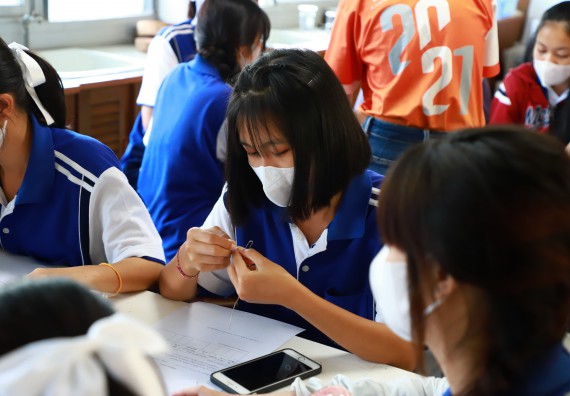 ภาพกิจกรรม  คณะวิทยาศาสตร์และเทคโนโลยี จัดค่ายวิทยาศาสตร์สัญจร ปีการศึกษา 2566  โรงเรียนผดุงปัญญา