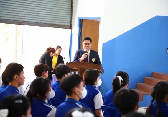 ภาพกิจกรรม  คณะวิทยาศาสตร์และเทคโนโลยี จัดค่ายวิทยาศาสตร์สัญจร ปีการศึกษา 2566  โรงเรียนผดุงปัญญา