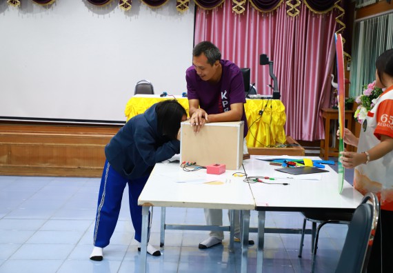 ภาพกิจกรรม  คณะวิทยาศาสตร์และเทคโนโลยี จัดค่ายวิทยาศาสตร์สัญจร ปีการศึกษา 2566  โรงเรียนผดุงปัญญา