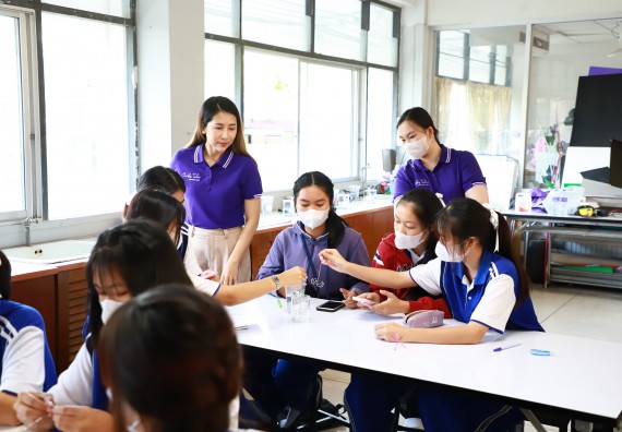 ภาพกิจกรรม  คณะวิทยาศาสตร์และเทคโนโลยี จัดค่ายวิทยาศาสตร์สัญจร ปีการศึกษา 2566  โรงเรียนผดุงปัญญา