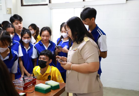 ภาพกิจกรรม  คณะวิทยาศาสตร์และเทคโนโลยี จัดค่ายวิทยาศาสตร์สัญจร ปีการศึกษา 2566  โรงเรียนผดุงปัญญา