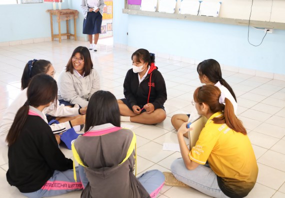 ภาพกิจกรรม  คณะวิทยาศาสตร์และเทคโนโลยี จัดค่ายวิทยาศาสตร์สัญจร ปีการศึกษา 2566  โรงเรียนราษฎร์ปรีชาวิทยาคม