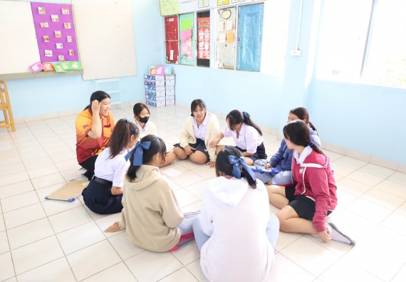 ภาพกิจกรรม  คณะวิทยาศาสตร์และเทคโนโลยี จัดค่ายวิทยาศาสตร์สัญจร ปีการศึกษา 2566  โรงเรียนราษฎร์ปรีชาวิทยาคม