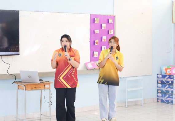 ภาพกิจกรรม  คณะวิทยาศาสตร์และเทคโนโลยี จัดค่ายวิทยาศาสตร์สัญจร ปีการศึกษา 2566  โรงเรียนราษฎร์ปรีชาวิทยาคม