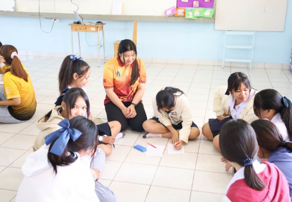 ภาพกิจกรรม  คณะวิทยาศาสตร์และเทคโนโลยี จัดค่ายวิทยาศาสตร์สัญจร ปีการศึกษา 2566  โรงเรียนราษฎร์ปรีชาวิทยาคม