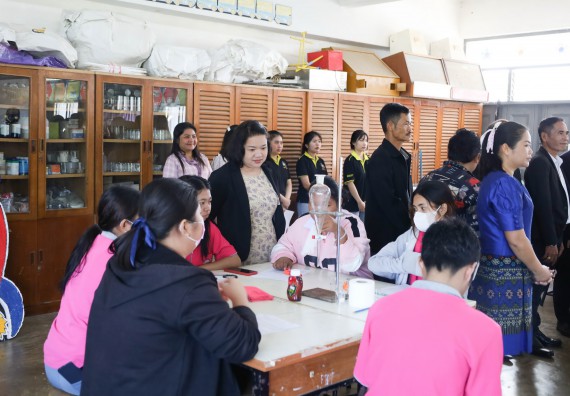 ภาพกิจกรรม  คณะวิทยาศาสตร์และเทคโนโลยี จัดค่ายวิทยาศาสตร์สัญจร ปีการศึกษา 2566  โรงเรียนราษฎร์ปรีชาวิทยาคม