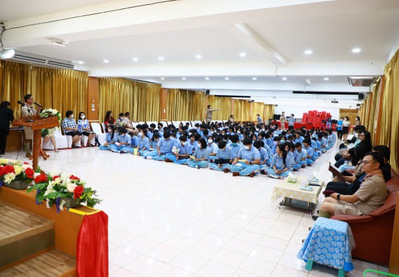 ภาพกิจกรรม  คณะวิทยาศาสตร์และเทคโนโลยี จัดค่ายวิทยาศาสตร์สัญจร ปีการศึกษา 2566  โรงเรียนทุ่งทรายวิทยา