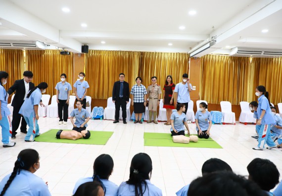 ภาพกิจกรรม  คณะวิทยาศาสตร์และเทคโนโลยี จัดค่ายวิทยาศาสตร์สัญจร ปีการศึกษา 2566  โรงเรียนทุ่งทรายวิทยา