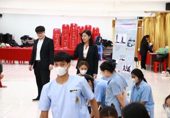 ภาพกิจกรรม  คณะวิทยาศาสตร์และเทคโนโลยี จัดค่ายวิทยาศาสตร์สัญจร ปีการศึกษา 2566  โรงเรียนทุ่งทรายวิทยา