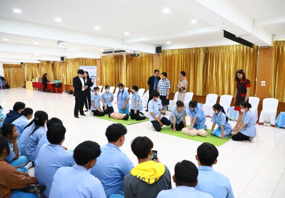 ภาพกิจกรรม  คณะวิทยาศาสตร์และเทคโนโลยี จัดค่ายวิทยาศาสตร์สัญจร ปีการศึกษา 2566  โรงเรียนทุ่งทรายวิทยา