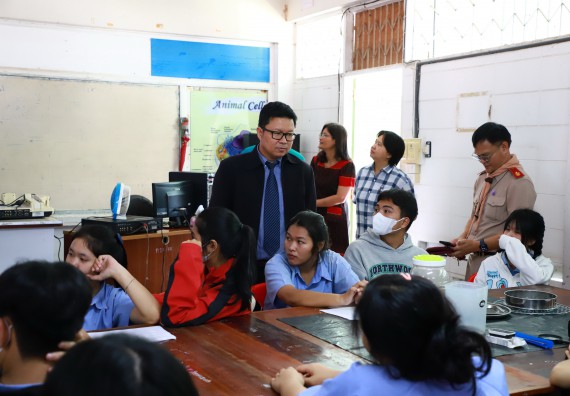 ภาพกิจกรรม  คณะวิทยาศาสตร์และเทคโนโลยี จัดค่ายวิทยาศาสตร์สัญจร ปีการศึกษา 2566  โรงเรียนทุ่งทรายวิทยา