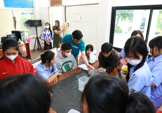 ภาพกิจกรรม  คณะวิทยาศาสตร์และเทคโนโลยี จัดค่ายวิทยาศาสตร์สัญจร ปีการศึกษา 2566  โรงเรียนทุ่งทรายวิทยา