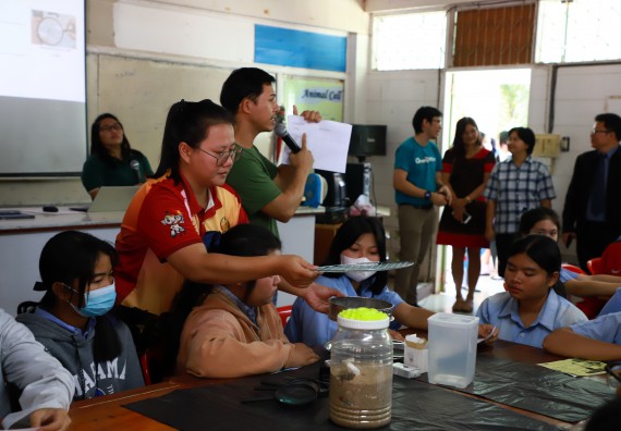 ภาพกิจกรรม  คณะวิทยาศาสตร์และเทคโนโลยี จัดค่ายวิทยาศาสตร์สัญจร ปีการศึกษา 2566  โรงเรียนทุ่งทรายวิทยา